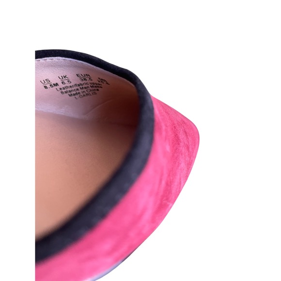 Franco Sarto Darlis Burgundy Suede Lace Up Ankle Tie Kitten Heel Pumps Mens 8.5M - Picture 4 of 8